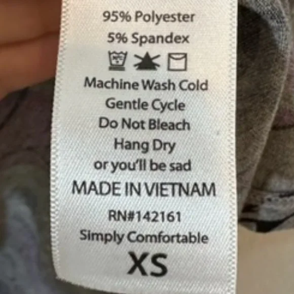 LULAROE Disney Minnie Mouse IRMA XS Purple/Grey NWOT Hi-Lo Hem - Picture 6 of 7